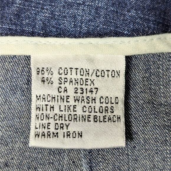 Talbots Jean Skirt 2 Petite Medium Wash Denim Pencil Skirt Stretch Preppy Y2K - Picture 6 of 9